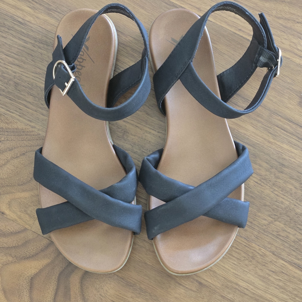 Xappeal Black Strappy Sandals